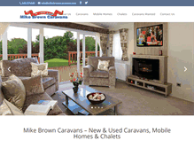 Tablet Screenshot of mikebrowncaravans.com